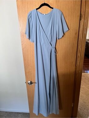 Baltic Born Light Blue Wrap Dress
